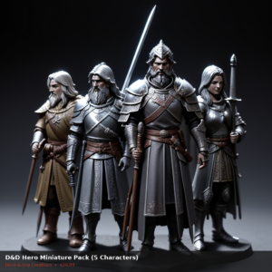 D&D Hero Miniature Pack (5 Characters)