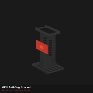 GPU Anti-Sag Bracket with Swappable Badge